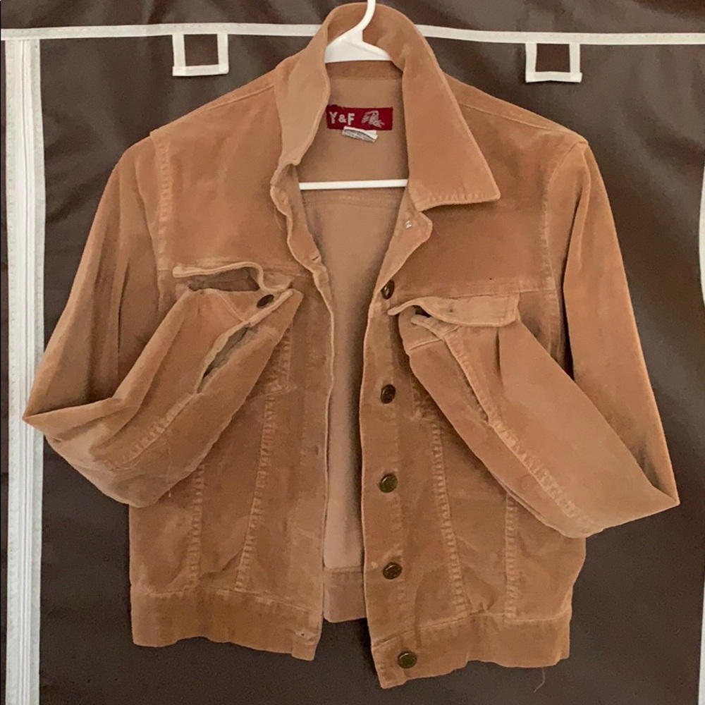Tan button up jacket